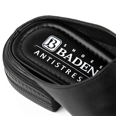 Шлепанцы Baden нат.кожа черный EA090-031
