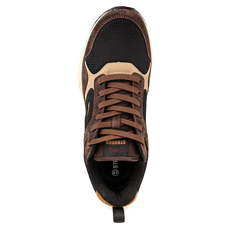 Кроссовки Strobbs нат.замша коричневый C3642-17