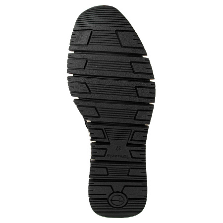 Кроссовки Tamaris нат.кожа черно-золотой 1-23787-42-098