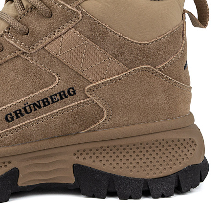 Ботинки-спорт Grunberg нат.нубук бежевый 148593_03-02