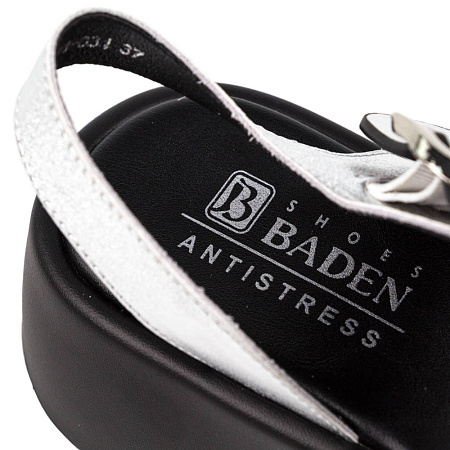 Сандалии Baden нат.кожа серебряный ED061-031