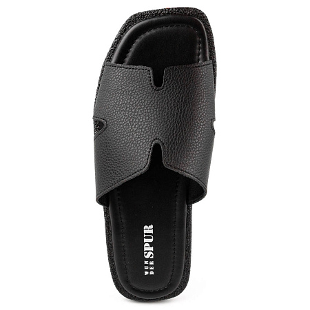Шлепанцы Spur нат.кожа черный PM510_02_01_SP