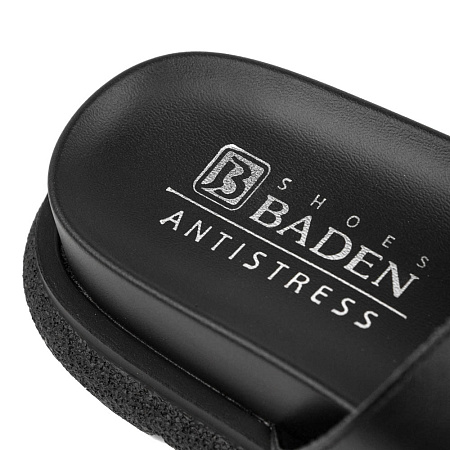 Шлепанцы Baden нат.кожа черный HA626-010