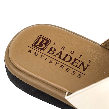 Шлепанцы Baden нат.кожа бежевый CV389-011