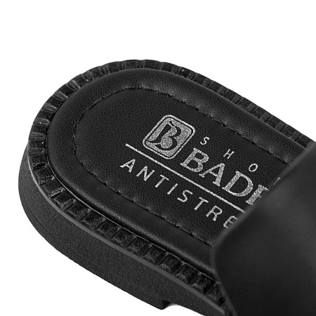 Шлепанцы Baden нат.кожа черный HA613-022